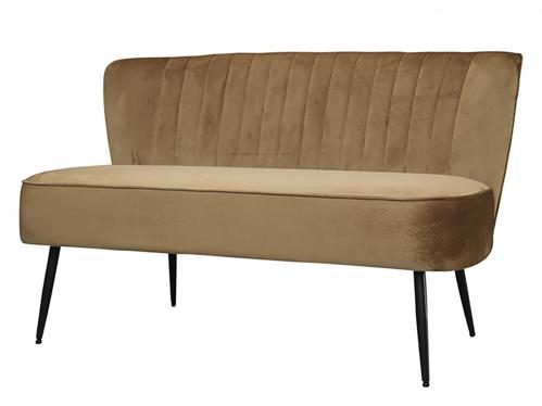 Soffa - Sammet - Karamell - 79 x 127 x 65 - www.frokenfraken.se