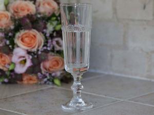 Champagneglas - Antoinette - Pärlmönster - Ø6 x 18 cm - www.frokenfraken.se