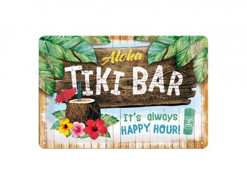 Plåtskylt - Tiki Bar - 20 x 30 cm - www.frokenfraken.se