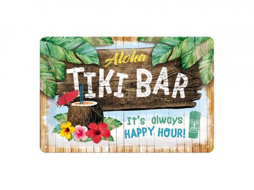 Pltskylt - Tiki Bar - 20 x 30 cm - www.frokenfraken.se