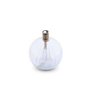 Oljelampa - Vågigt glas - Boll - Mässing - Ø9 cm - www.frokenfraken.se