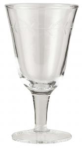 Vitvinsglas klar med en ranka - munblåst - Ø7,5 X 13 CM - www.frokenfraken.se