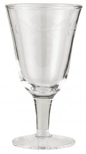 Vitvinsglas klar med en ranka - munblst - 7,5 X 13 CM - www.frokenfraken.se