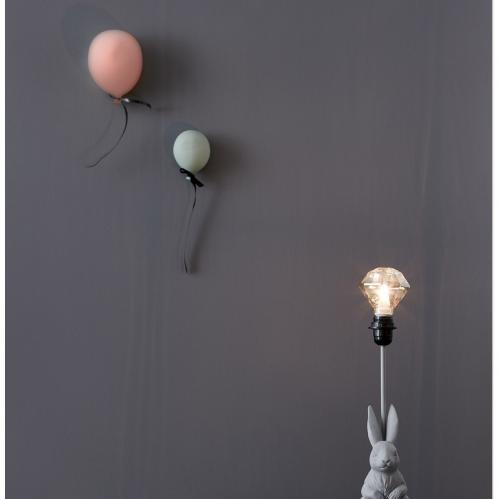 Ballong - Rosa vggdekoration - 17 x 13 cm - www.frokenfraken.se