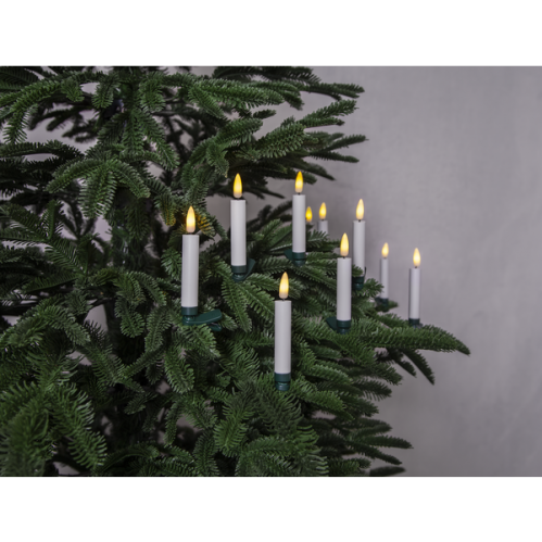 Julgransbelysning - LED - Trådlös - 12 cm - 10 st - www.frokenfraken.se