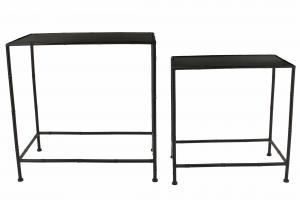 Bord Metall Bambu Svart - 2 storlekar - www.frokenfraken.se