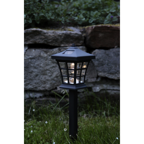 Lykta på pinne - Solcells-pollare - 2 pack - 44 cm - www.frokenfraken.se