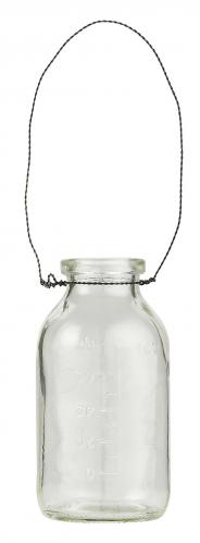 Glasflaska - Vas i tråd - 100 ml - Ø4,7 x 9,7 cm - www.frokenfraken.se