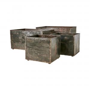 Kruka Metall - 4 storlekar - Svart - 30 x 25 x 25 cm - www.frokenfraken.se