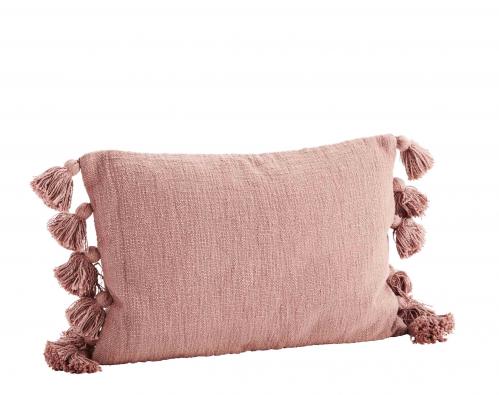 Kuddfodral - Boho med tassles - Rose - 40 x 60 cm - www.frokenfraken.se