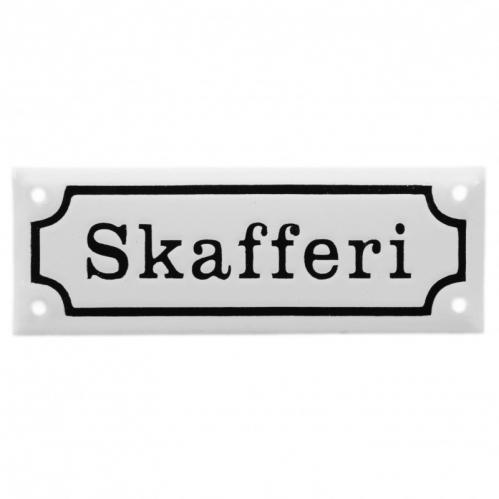 Skafferi - Emaljskylt - 1800 tal - Originalfrlaga - www.frokenfraken.se