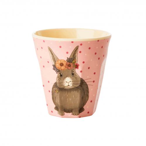 Mugg - Bondgårdsmotiv - Rosa - 7 x 7 cm - www.frokenfraken.se