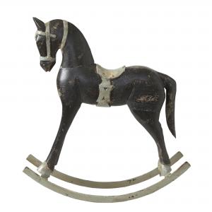 Gunghäst - TROJA Black - 67 cm - www.frokenfraken.se