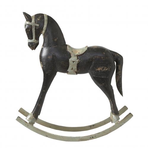 Gunghäst - TROJA Black - 50 cm - www.frokenfraken.se
