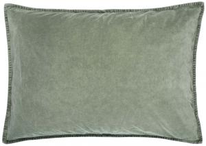 Kuddfodral - sammet - olive - 72 x 52 cm - www.frokenfraken.se