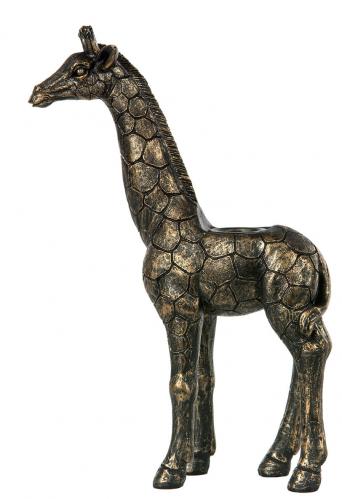 Ljusstake - Giraff Guldbrun - 21 cm - www.frokenfraken.se
