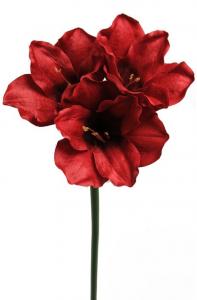 Amaryllis - Röd Konstblomma - 65 cm - www.frokenfraken.se