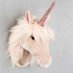 Djurhuvud för vägg - Enhörning - 42 cm - www.frokenfraken.se