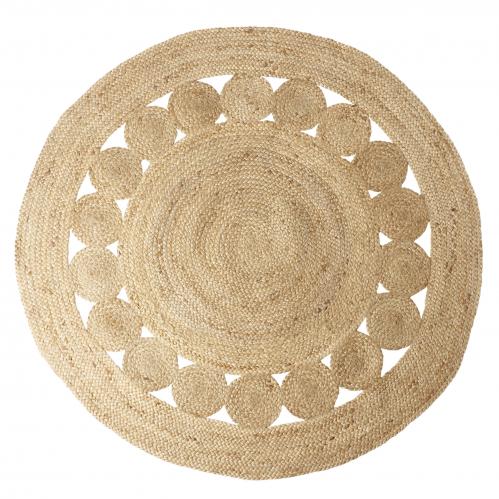 Matta - Boho - Rund Jute - 150 cm - www.frokenfraken.se