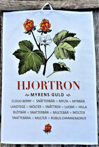Handduk - Hjortron - Vit - 50 x 70 cm - www.frokenfraken.se