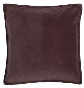 Kuddfodral - sammet - aubergine - 52 x 52 cm - www.frokenfraken.se