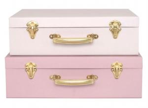 Koffert - Rosa - 34 x 10 x 25 cm - www.frokenfraken.se
