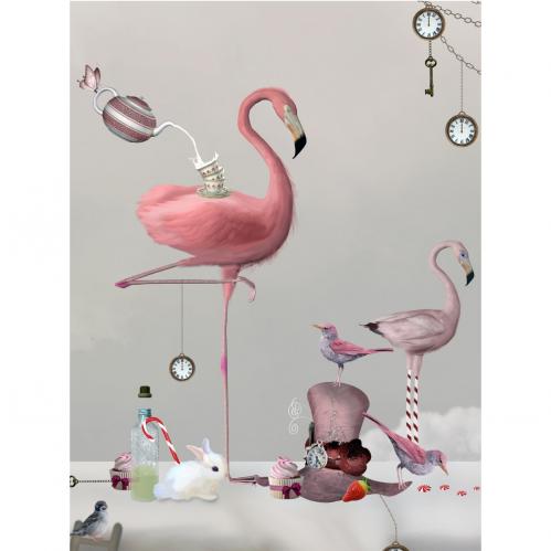 Poster - Flamingo - 30 x 40 cm - www.frokenfraken.se