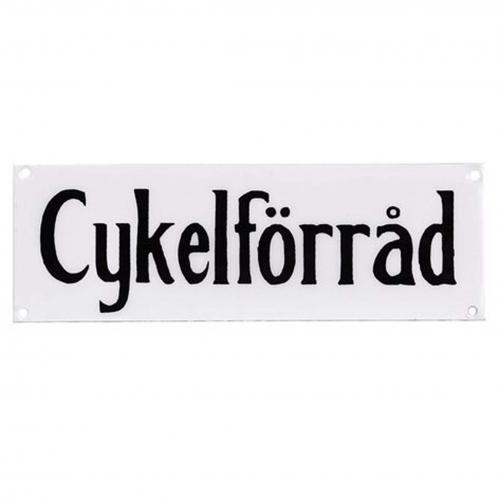 Skylt Cykelfrrd - 15 x 5 cm - www.frokenfraken.se