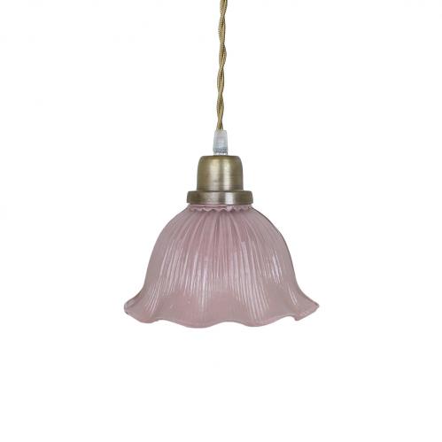 Taklampa Greta Vgig Rosa/Antik Mssing -  18 x H 17 cm - www.frokenfraken.se