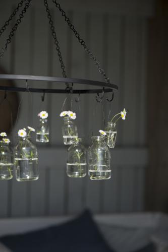 SLUT_Glasflaska - Minivas i tråd eller Ljusstake - 5,5 cm - www.frokenfraken.se