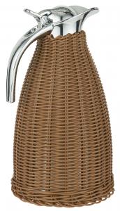 Termoskanna med flätad bambu - 1,5 L - Brun - Ø16,5 x 27 cm - www.frokenfraken.se