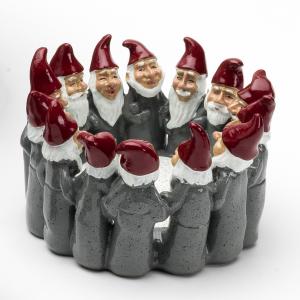 Skål - Tomtering - Liten - Grå - 16 x 16 x 10 cm - www.frokenfraken.se