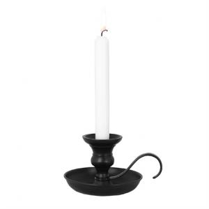 Ljusstake - Kammarljusstake - Svart - Ø 12 x W 14 x H 9 cm - www.frokenfraken.se