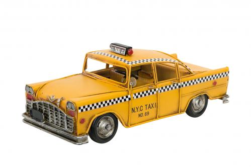 Taxibil Gul - 28 cm - www.frokenfraken.se