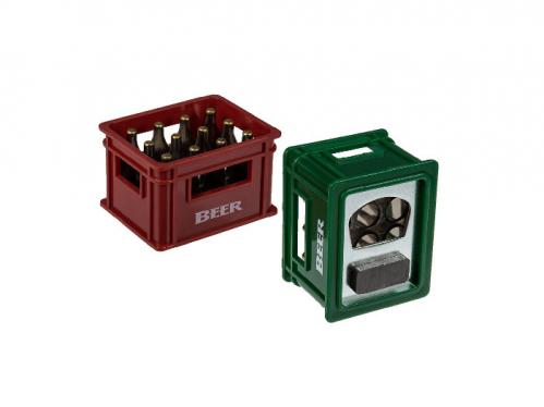 Flasköppnare med magnet - 2-pack - röd/grön - Ölback - 6 cm - www.frokenfraken.se