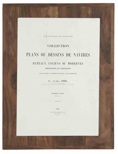 Tavla - Collection de Plans ou Dessins de Navires - 45 x 60 cm - www.frokenfraken.se