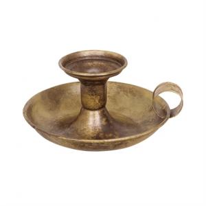 Ljusstake Olle Antik Brun - Ø 13 x H 6 cm - www.frokenfraken.se