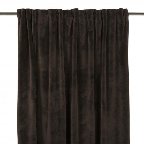 Gardiner - Sammet - Multiband - Brun - 2 X 140 X 240 cm - www.frokenfraken.se