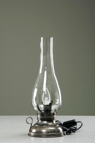 V.45 - Lampa - Fotogenlampa med el - Onyx - 45 cm - www.frokenfraken.se