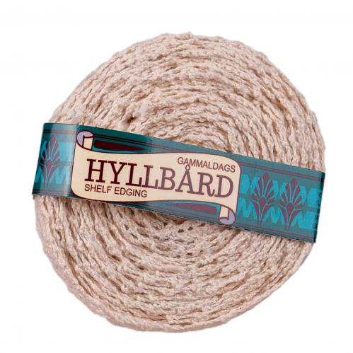 Hyllbård - Antik Créme - 1,5 cm bred - www.frokenfraken.se