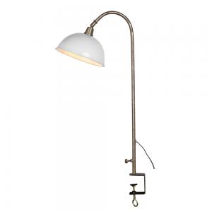 Bordslampa - Antik Vit/Mässing - 60 x Ø18 cm - www.frokenfraken.se