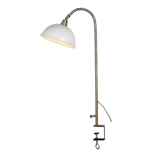 Bordslampa - Antik Vit/Mssing - 60 x 18 cm - www.frokenfraken.se