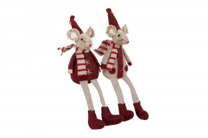 Möss Sittande - Pojke & Flicka - 2-pack - www.frokenfraken.se