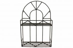 Hylla Metall Bambu Svart - 38 x 13 x 57,5 cm - www.frokenfraken.se