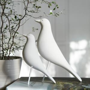 Fågel - Vit - Prydnad - 6 x 22 x 22 cm - www.frokenfraken.se