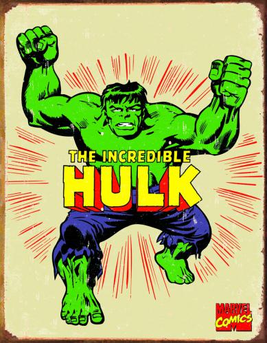 Hulk - Retro Metallskylt - 32x41 cm - www.frokenfraken.se