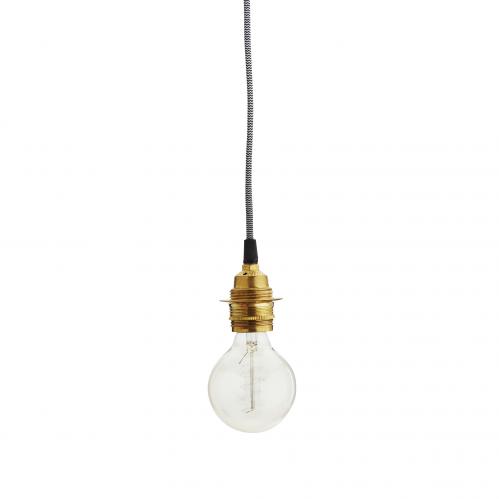 Hållare till glödlampa - Svartvit - 3 m - www.frokenfraken.se