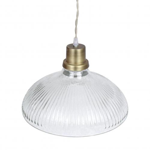 Taklampa Greta Rand Stor Klar/Antik Mssing - 30 x H21 cm - www.frokenfraken.se