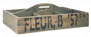 Trälåda med handtag - Fleur B '57TR - 37 x 10,5 x 54 cm - www.frokenfraken.se