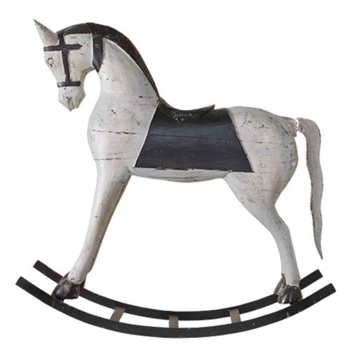 Gunghäst - TROJA Grå - 98 cm - www.frokenfraken.se